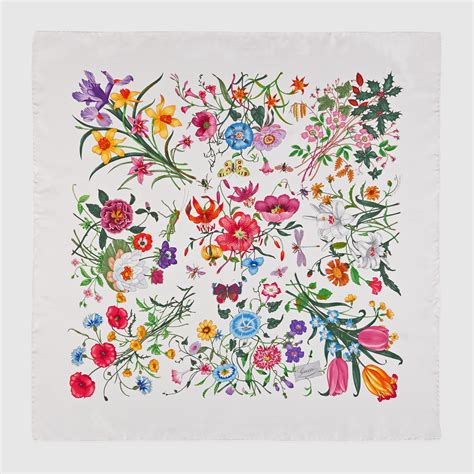 foulard flora gucci e bay|Gucci Foulard for sale .